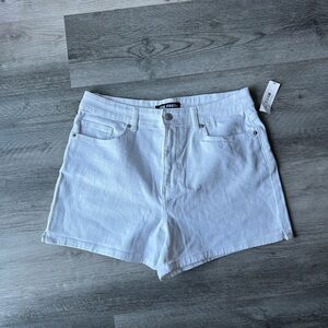 White Denim Shorts